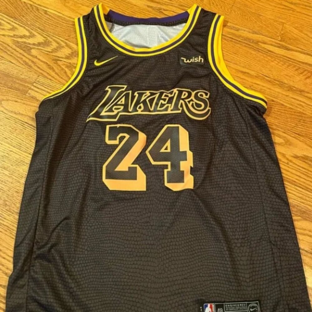 Kobe Bryant City Edition Black Mamba Lakers Jersey